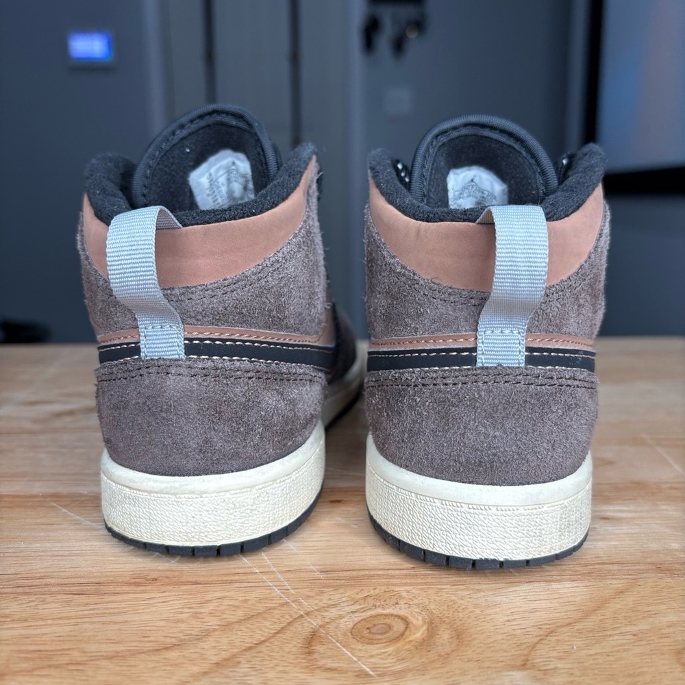 Jordan 1 'Earth Tone' | kids sz 2 | brown tan black | Like New - Picture 10 of 10